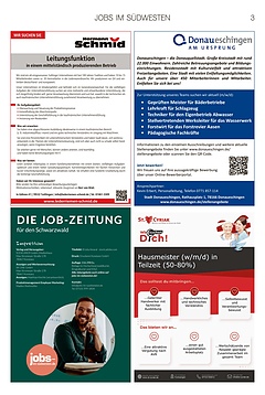 Jobs im S&uuml;dwesten