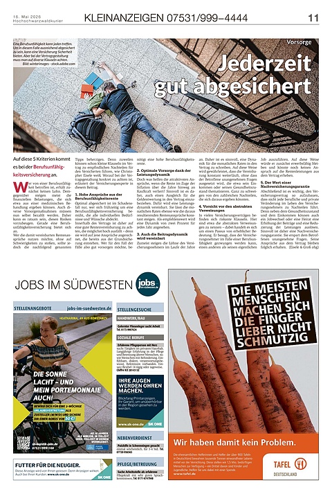 Kleinanzeigen 07531999-4444