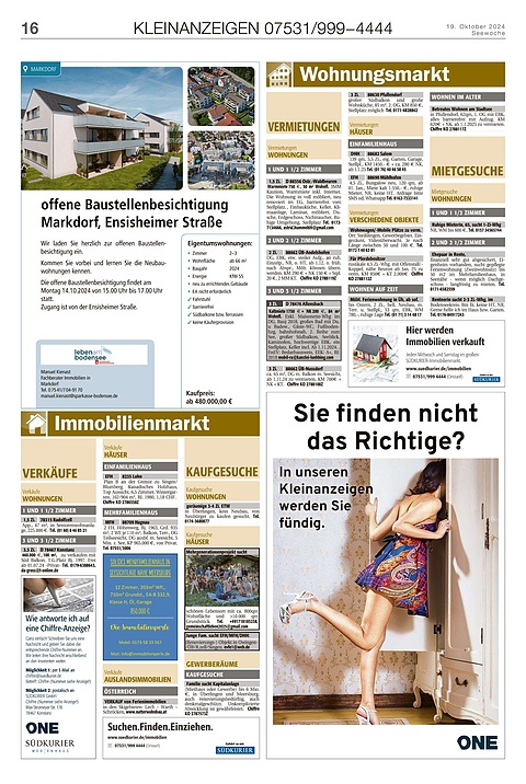 Kleinanzeigen 07531999-4444