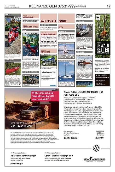 Kleinanzeigen 07531999-4444