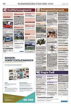 Kleinanzeigen 07531999-4444