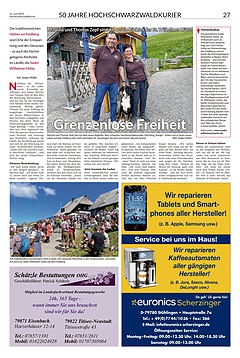 50 Jahre Hochschwarzwaldkurier