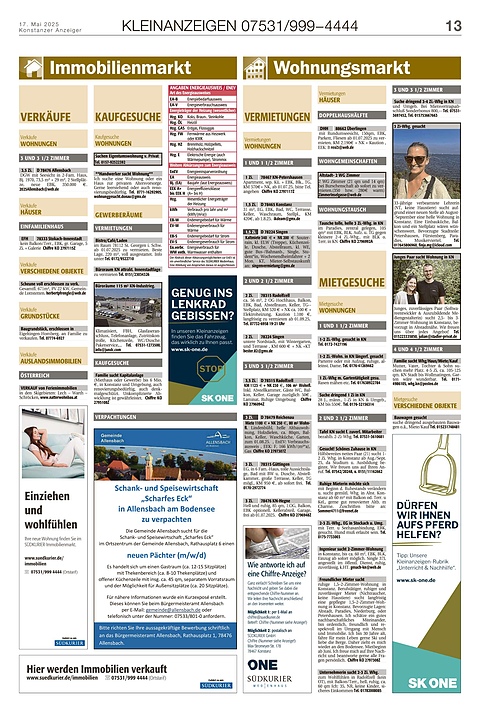 Kleinanzeigen 07531999-4444