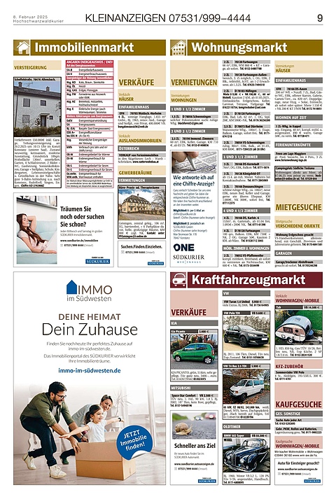 Kleinanzeigen 07531999-4444