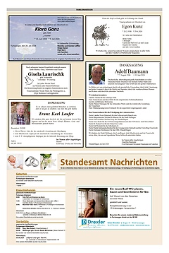 Familienanzeigen