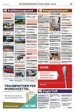 Kleinanzeigen 07531999-4444