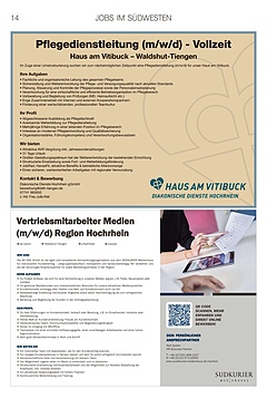 Jobs im S&uuml;dwesten