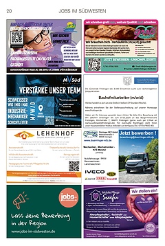 Jobs im S&uuml;dwesten