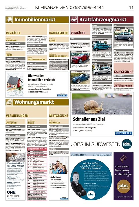 Kleinanzeigen 07531999-4444