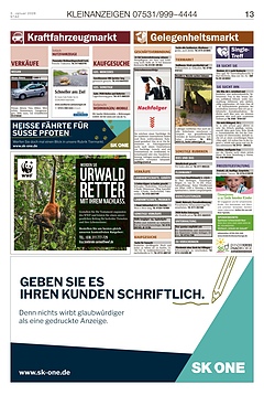 Kleinanzeigen 07531999-4444