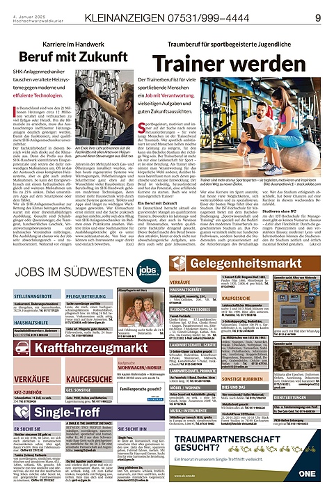 Kleinanzeigen 07531999-4444