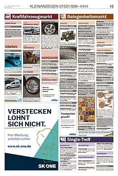 Kleinanzeigen 07531999-4444