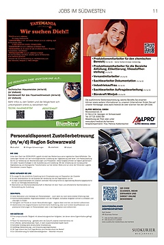 Jobs im S&uuml;dwesten