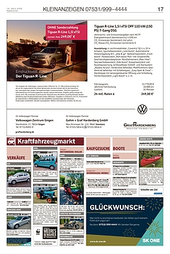 Kleinanzeigen 07531999-4444