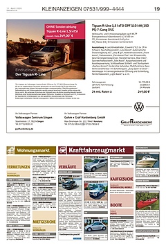 Kleinanzeigen 07531999-4444