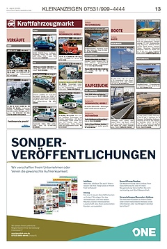 Kleinanzeigen 07531999-4444