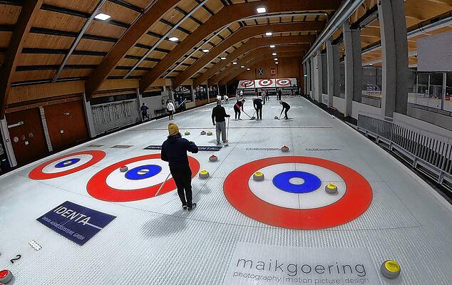 Hier wird gespielt: die Curlinghalle am Eisstadion des Curling Club Schwenningen (CC Schwenningen)