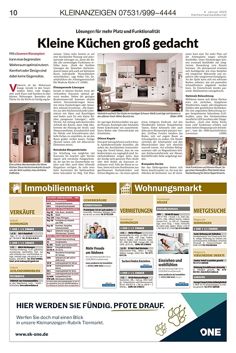 Kleinanzeigen 07531999-4444
