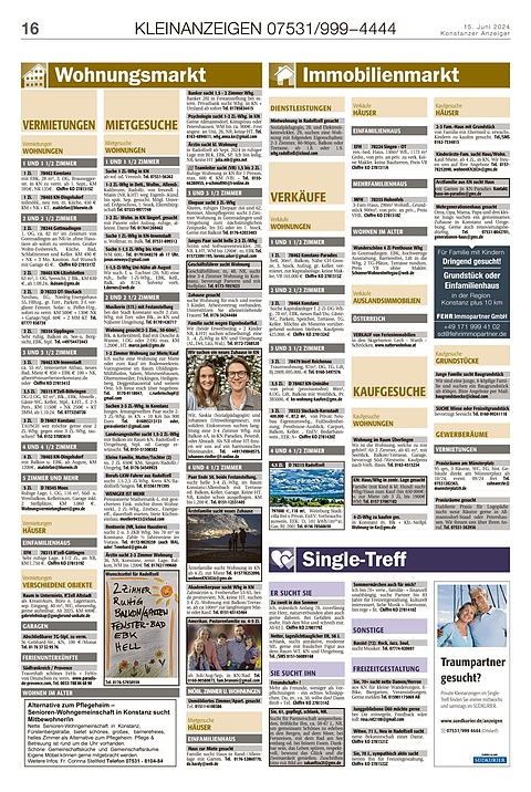 Kleinanzeigen 07531999-4444