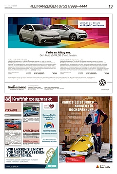 Kleinanzeigen 07531999-4444