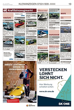 Kleinanzeigen 07531999-4444