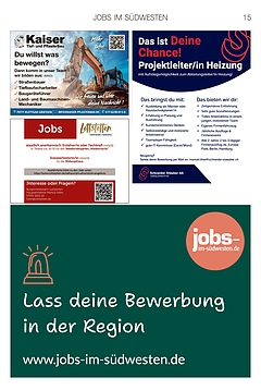 Jobs im S&uuml;dwesten