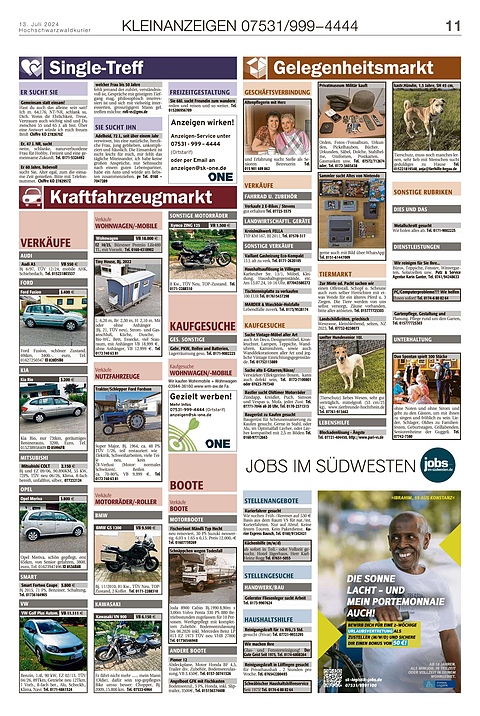 Kleinanzeigen 07531999-4444