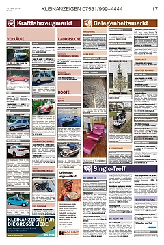 Kleinanzeigen 07531999-4444