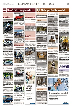 Kleinanzeigen 07531999-4444