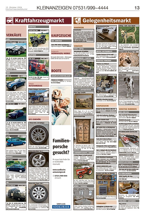 Kleinanzeigen 07531999-4444