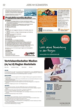 Jobs im S&uuml;dwesten