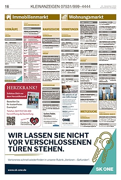 Kleinanzeigen 07531999-4444