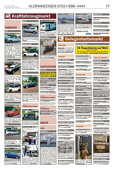 Kleinanzeigen 07531999-4444