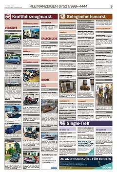 Kleinanzeigen 07531999-4444