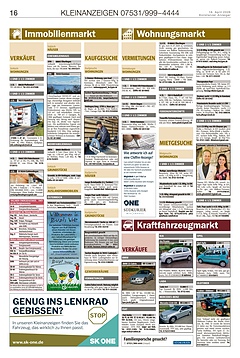 Kleinanzeigen 07531999-4444