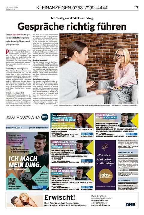 Kleinanzeigen 07531999-4444