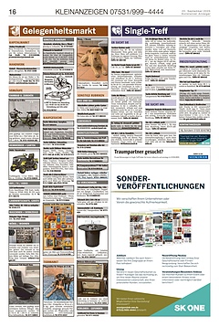 Kleinanzeigen 07531999-4444