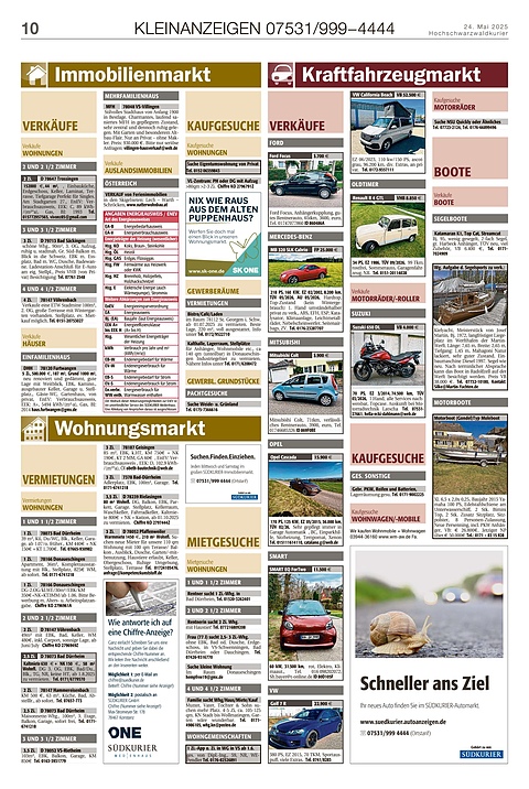 Kleinanzeigen 07531999-4444