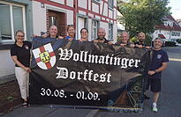 Sandra Fuchs, J&uuml;rgen Schelle, Katharina Mrochen, Angela Weih, Kilian Stadelhofer, Willi B&auml;chle, Dominick Wollgast und Andreas Weber haben sich mit ihren Vereinen gut auf das 38. Wollmatinger Dorffest vorbereitet.