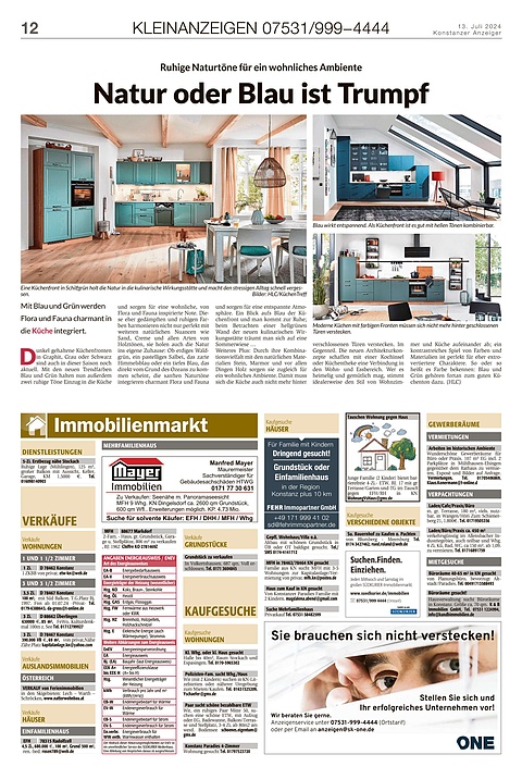 Kleinanzeigen 07531999-4444