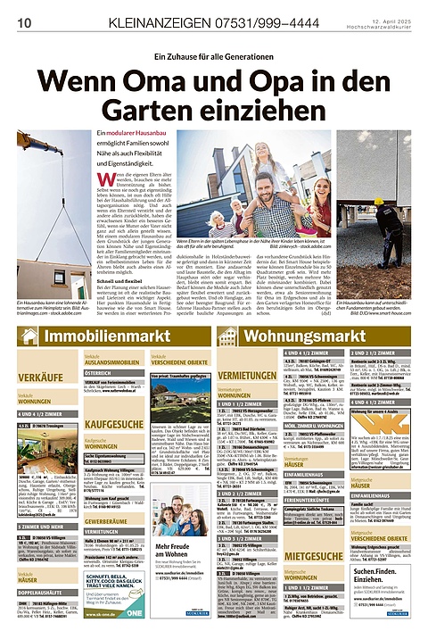 Kleinanzeigen 07531999-4444