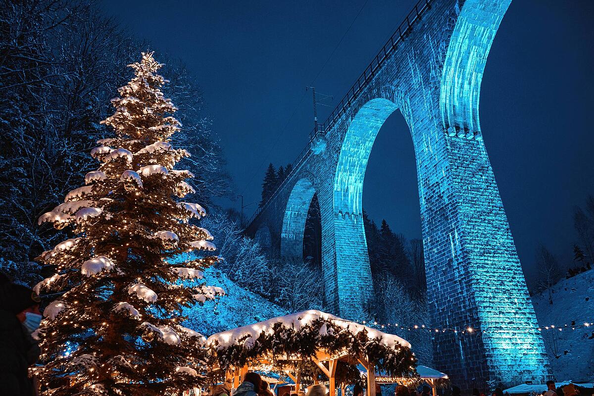 Luxus Weihnachtsmarkt Am Titisee Bild