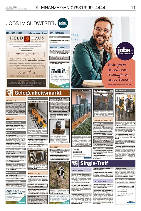 Kleinanzeigen 07531999-4444