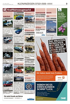 Kleinanzeigen 07531999-4444