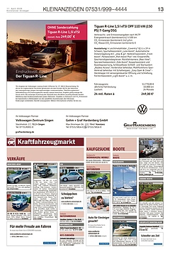 Kleinanzeigen 07531999-4444