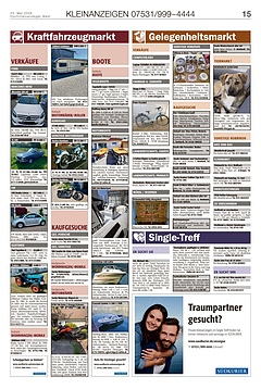 Kleinanzeigen 07531999-4444