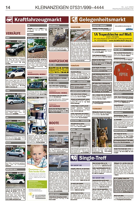 Kleinanzeigen 07531999-4444