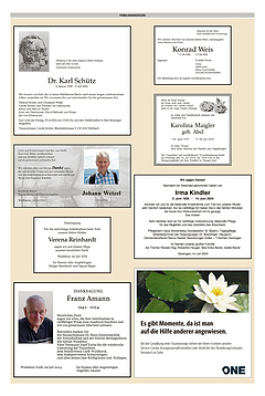 Familienanzeigen