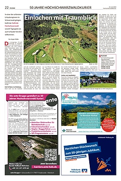 50 Jahre Hochschwarzwaldkurier