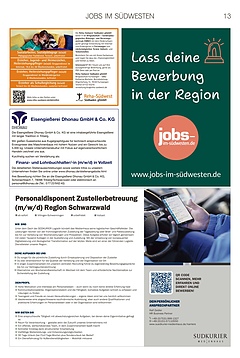 Jobs im S&uuml;dwesten
